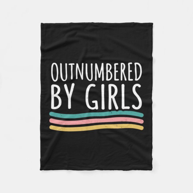 Outnumbered Design 2 Fleece Blanket (Front)