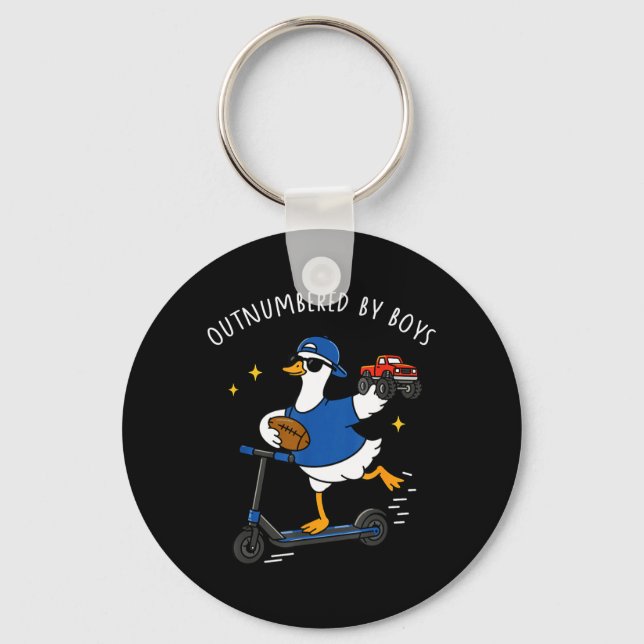 Outnumbered Design Key Ring (Front)