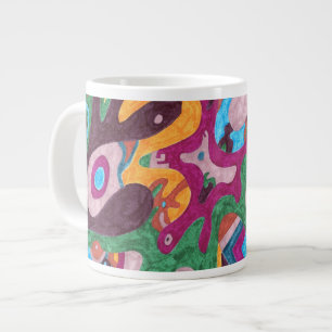 "Outpouring" Abstract Art Large Coffee Mug