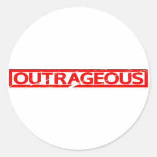 Outrageous Stamp Classic Round Sticker