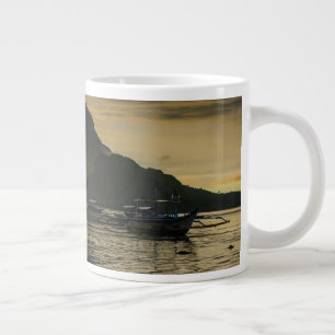 Outrigger At Sunset Large Coffee Mug