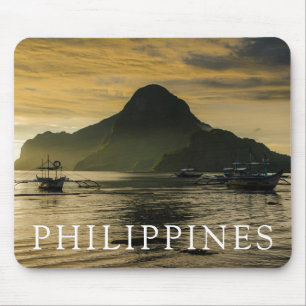 Outrigger At Sunset Mouse Pad