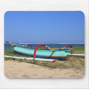 Outrigger boat mouse pad