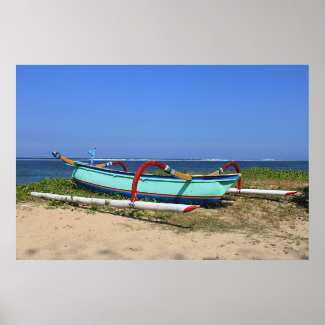 Outrigger boat poster (Front)