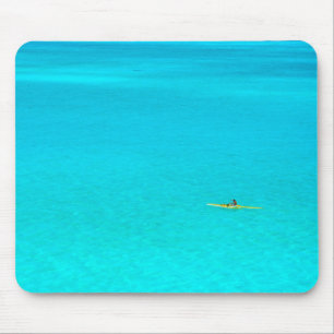 Outrigger canoe in Bora Bora mousepad