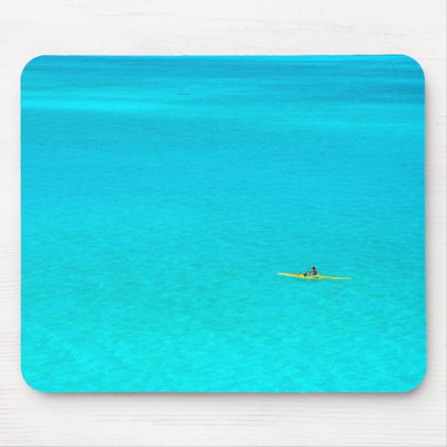 Outrigger canoe in Bora Bora mousepad (Front)
