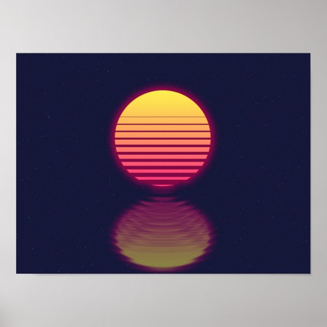 Outrun Sun Poster (Front)