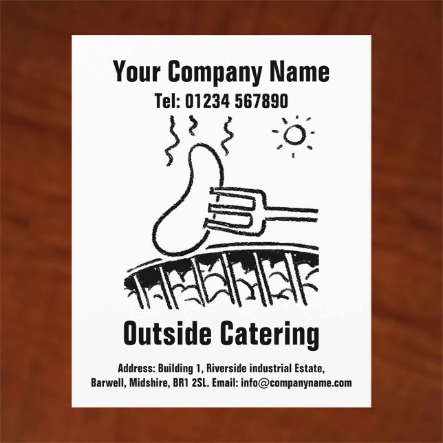 Outside Catering Cartoon Design Flyer (Creator Uploaded)