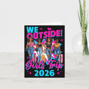 Outside girls trip 2026 afro girls black womens card