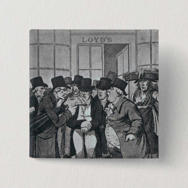 Outside Lloyds of London 15 Cm Square Badge (Front)