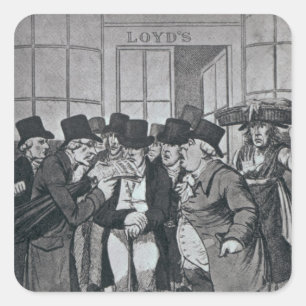 Outside Lloyds of London Square Sticker