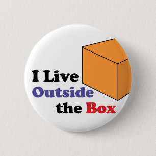 Outside the Box 6 Cm Round Badge