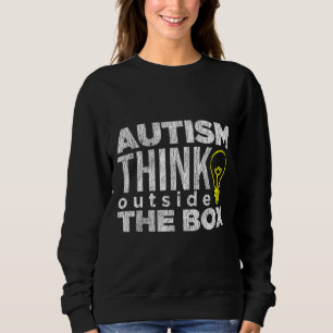 Outside The Box Autistic Kids Autism Awareness Boy Sweatshirt