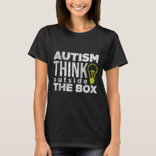 Outside The Box Autistic Kids Autism Awareness Boy T-Shirt