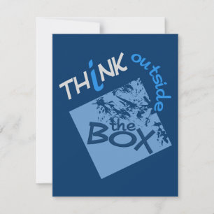 OUTSIDE THE BOX invitation / announcement