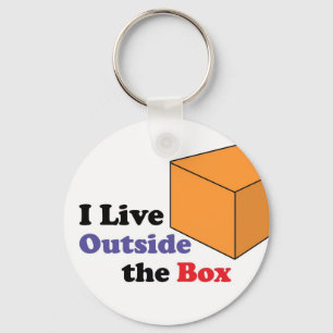 Outside the Box Key Ring