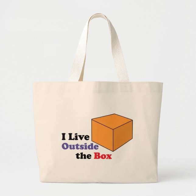 Outside the Box Large Tote Bag (Front)