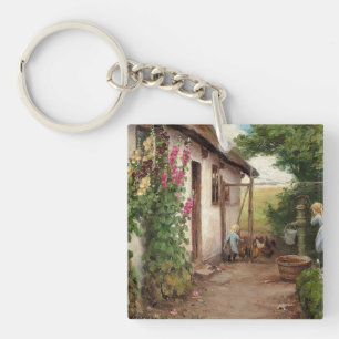Outside the Farmhouse – H.A. Brendekilde Key Ring