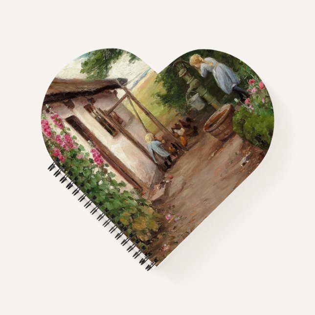 Outside the Farmhouse – H.A. Brendekilde Notebook (Front)