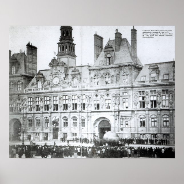 Outside the Hotel de Ville Poster (Front)
