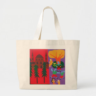 Outside the Mosque 2003 Large Tote Bag