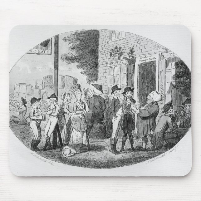 Outside the Old Hats Tavern Mouse Pad (Front)