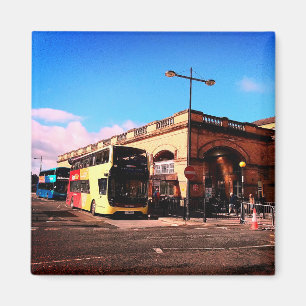 Outside York station Magnet