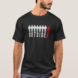 Outsider Fun Outdoor Hiking & Camping Gear For Men T-Shirt