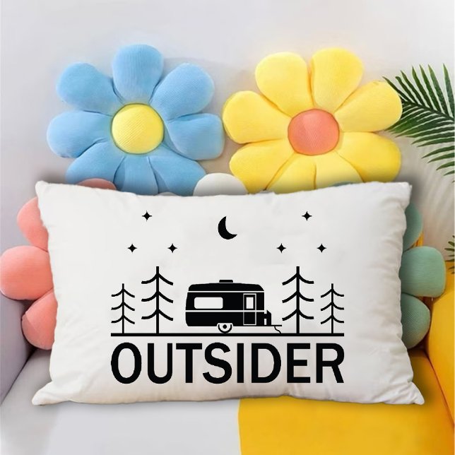 Outsider minimalist Outdoor Enthusiast trendy Decorative Cushion (Outsider minimalist Outdoor Enthusiast trendy Accent Pillow)