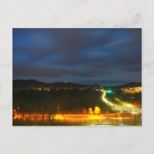 Outskirts of Franklin, Tennessee at Night Postcard