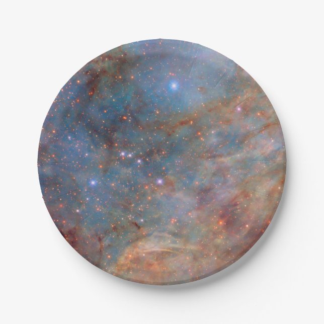 Outskirts of The Tarantula Nebula Paper Plate (Front)