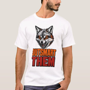 Outsmart Them Clever Tactical Wolf T-Shirt