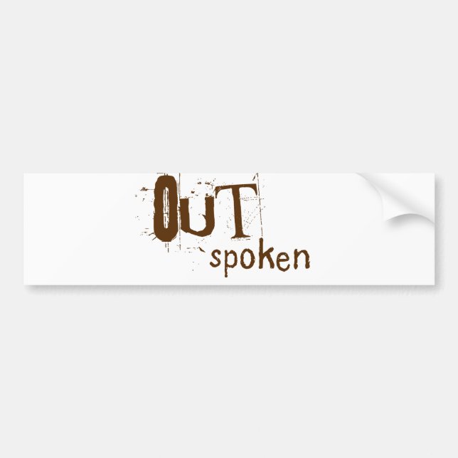 OUTSpoken Bumper Sticker (Front)