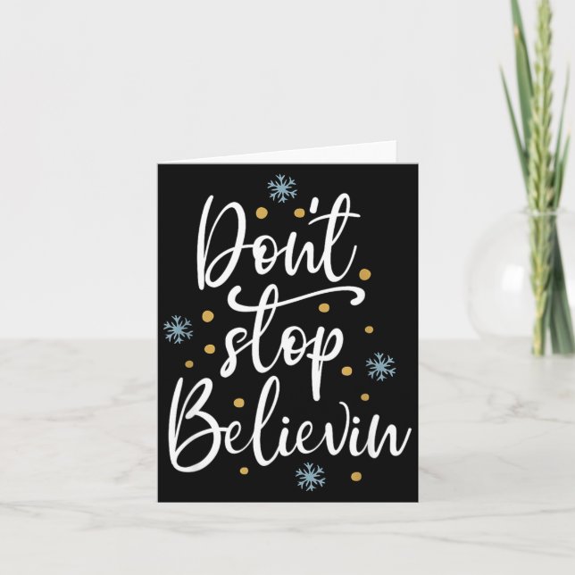 Outstading For Melanin Don't Stop Believing - Men' Card (Front)