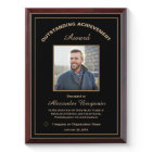 Outstanding Achievement Photo Gold Custom