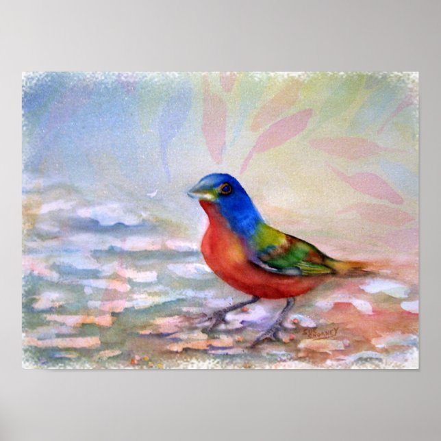 Outstanding and Colorful Spring Bird Poster (Front)