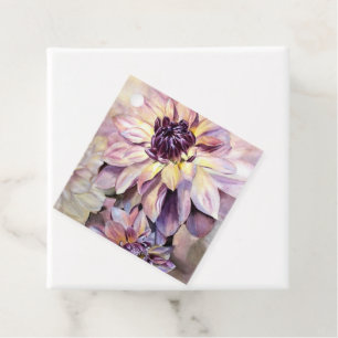 Outstanding Gorgeous Dahlia Flowers Favour Tags