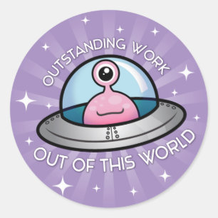 Outstanding Work Alien Sticker