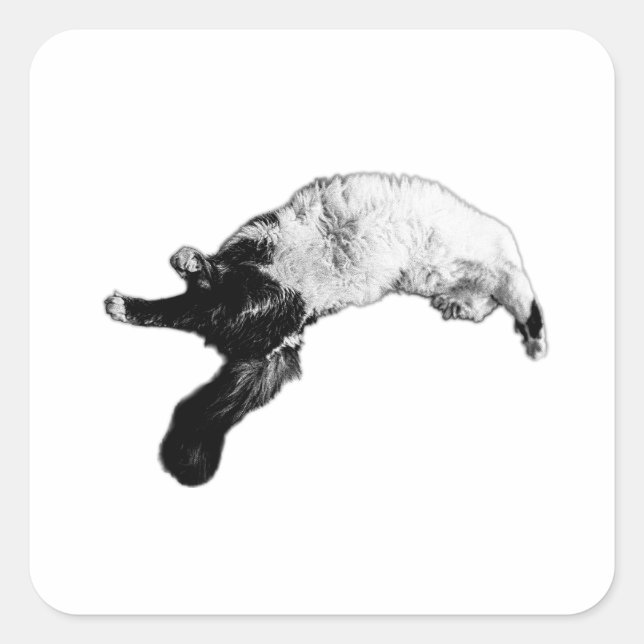Outstretched & Over Everything Square Sticker (Front)