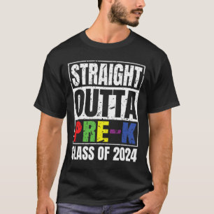 Outta Pre-k School Graduation Cl Of 2024 T-Shirt