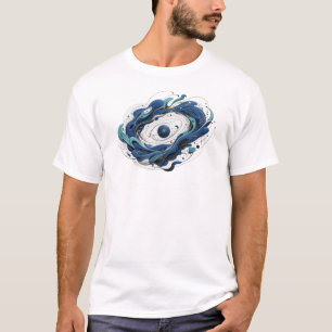 OUTTA SPACE — Dolphins Around the Sphere T-Shirt