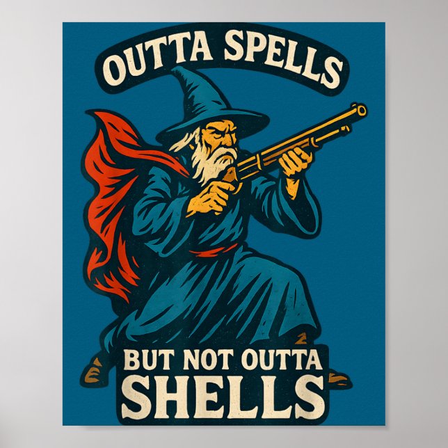 Outta Spells But Not Outta Shells Vintage  Poster (Front)