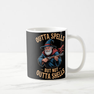 Outta Spells But Not Outta Shells Wizard Fantasy M Coffee Mug