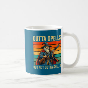 Outta Spells But Not Outta Shells Wizard Fantasy M Coffee Mug