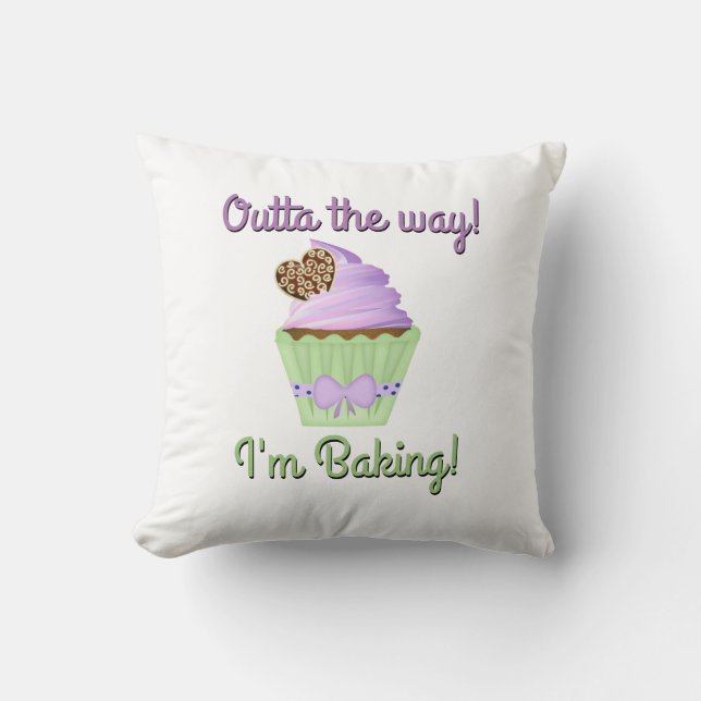 Outta the Way! I'm Baking! Cushion (Front)