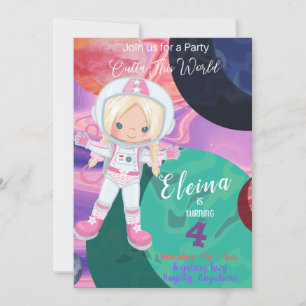 Outta This World 1 Birthday Invitation Card