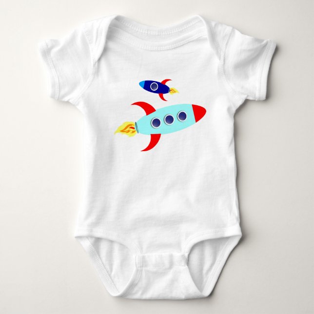 Outta This World! Boy Baby Bodysuit (Front)