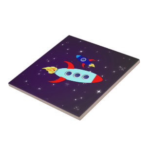 Outta This World! Boy Ceramic Tile