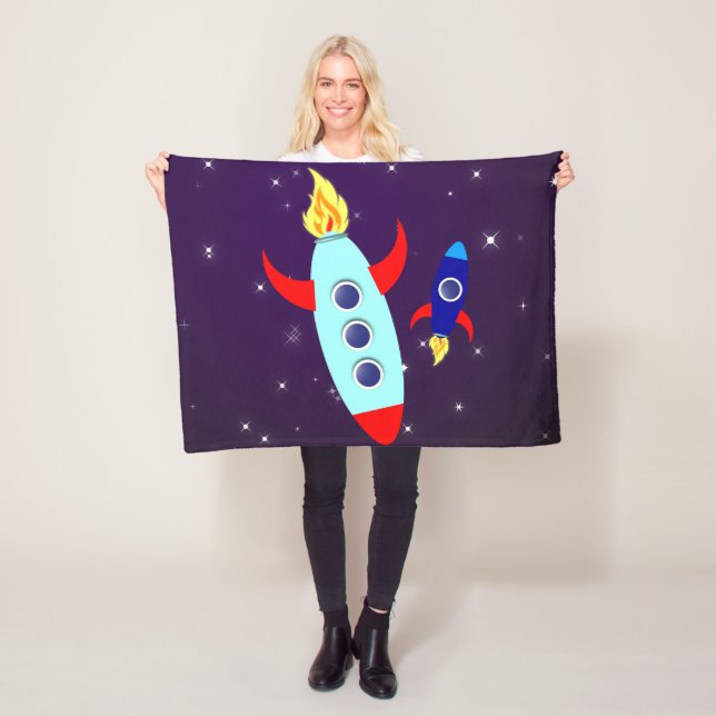 Outta This World! Boy Fleece Blanket (In Situ)