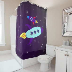 Outta This World! Girl Shower Curtain